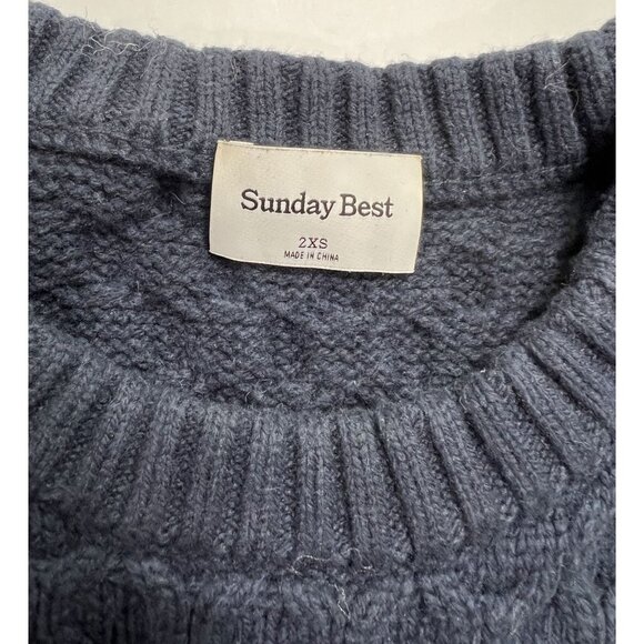 Aritzia Sunday Best Peggy Sweater in Admiral Blue - Picture 2 of 3
